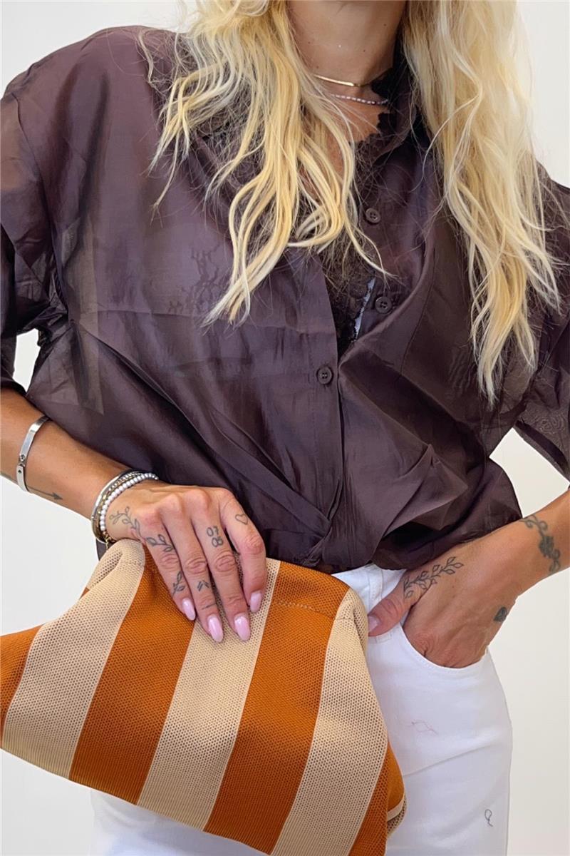 borsa modello clutch filet